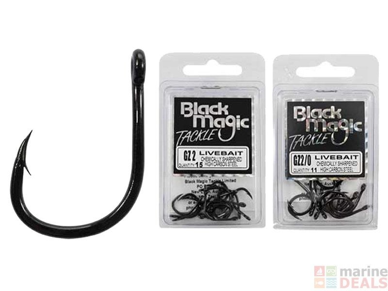 Big Game Black Magic Tackel livebait hooks 2/0 Nieuw., Ophalen of Verzenden, Nieuw, Haak