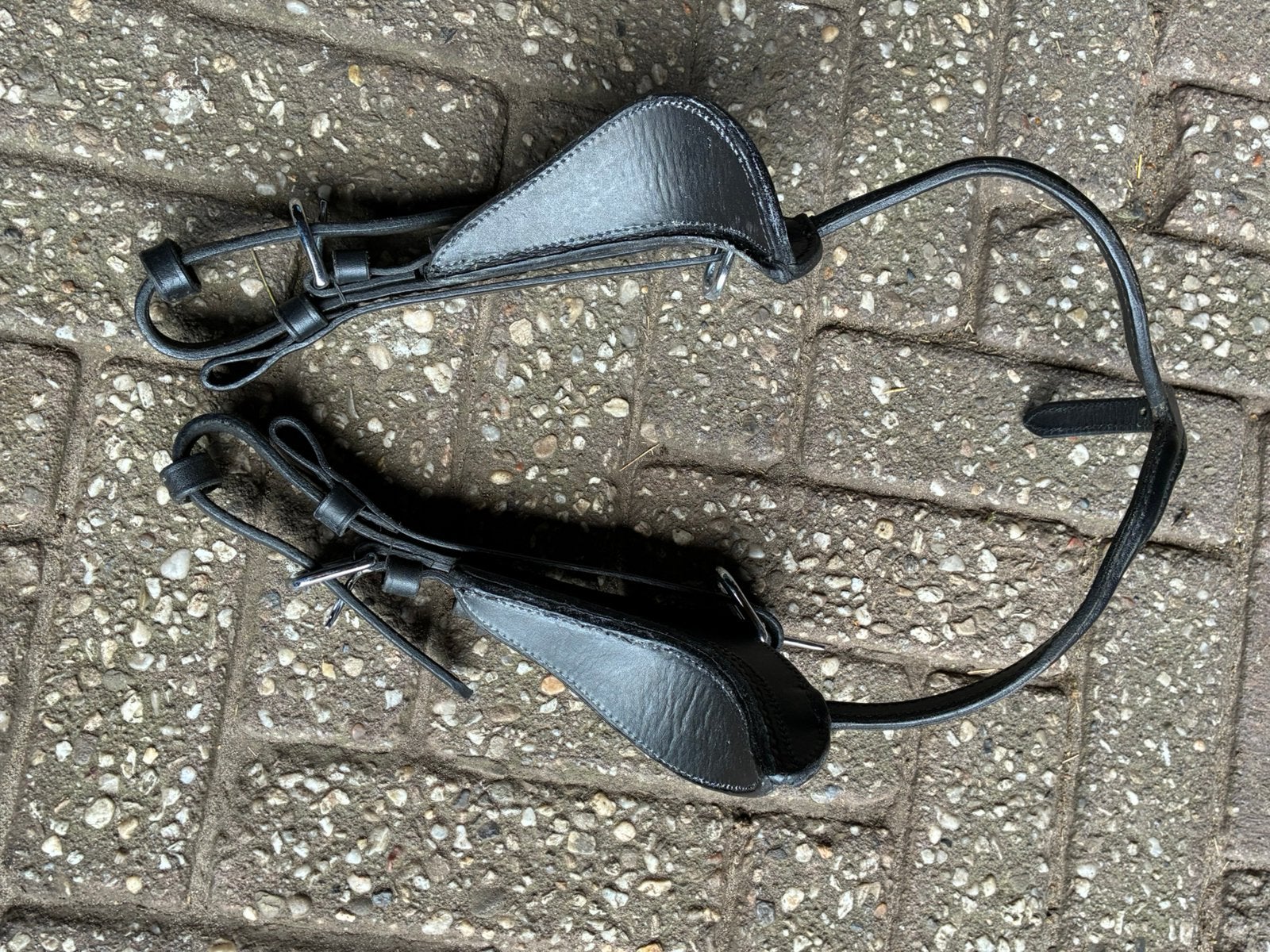 Halve oogkleppen menhoofstel, Dieren en Toebehoren, Ophalen of Verzenden, Zo goed als nieuw, Pony