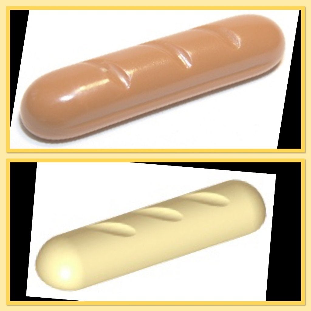 lego stokbrood beige (15) en licht bruin (14), Ophalen of Verzenden, Nieuw, Accessoire, Lego