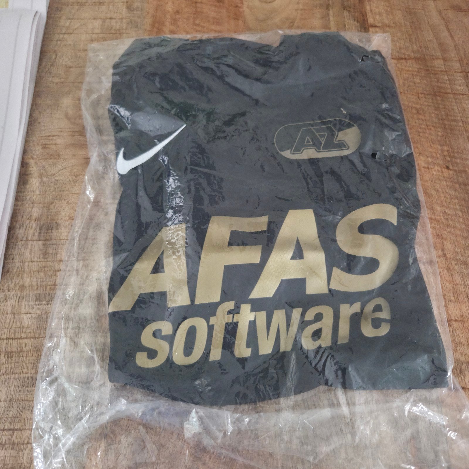 Nike AZ Alkmaar AFAS Software Thuisshirt Maat S, Ophalen, Zwart, Nike, Nieuw