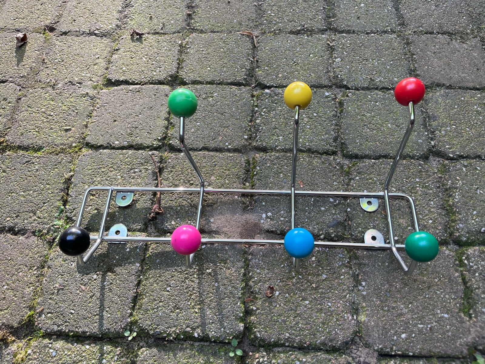 IKEA Kapstok met Kleurrijke Bollen - Wandkapstok, Wandkapstok, Gebruikt, Ophalen of Verzenden, Minder dan 100 cm