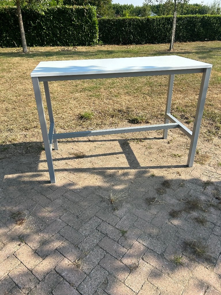 4*Hoge bartafel / statafel 160*80 cm: stevig metalen frame, Ophalen, Zo goed als nieuw