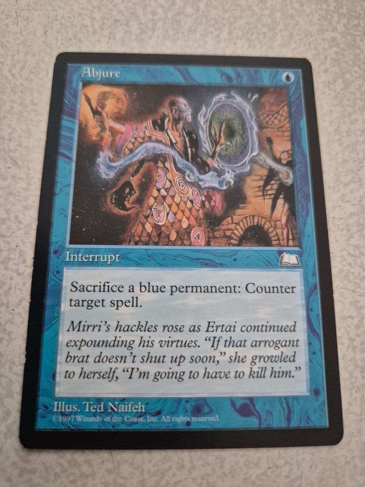 Magic: The Gathering - Abjure (1997) - Interrupt, Ophalen of Verzenden, Gebruikt, Losse kaart