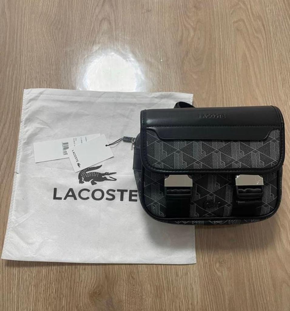 Lacoste schouder tas, Ophalen of Verzenden, Zo goed als nieuw, Zwart