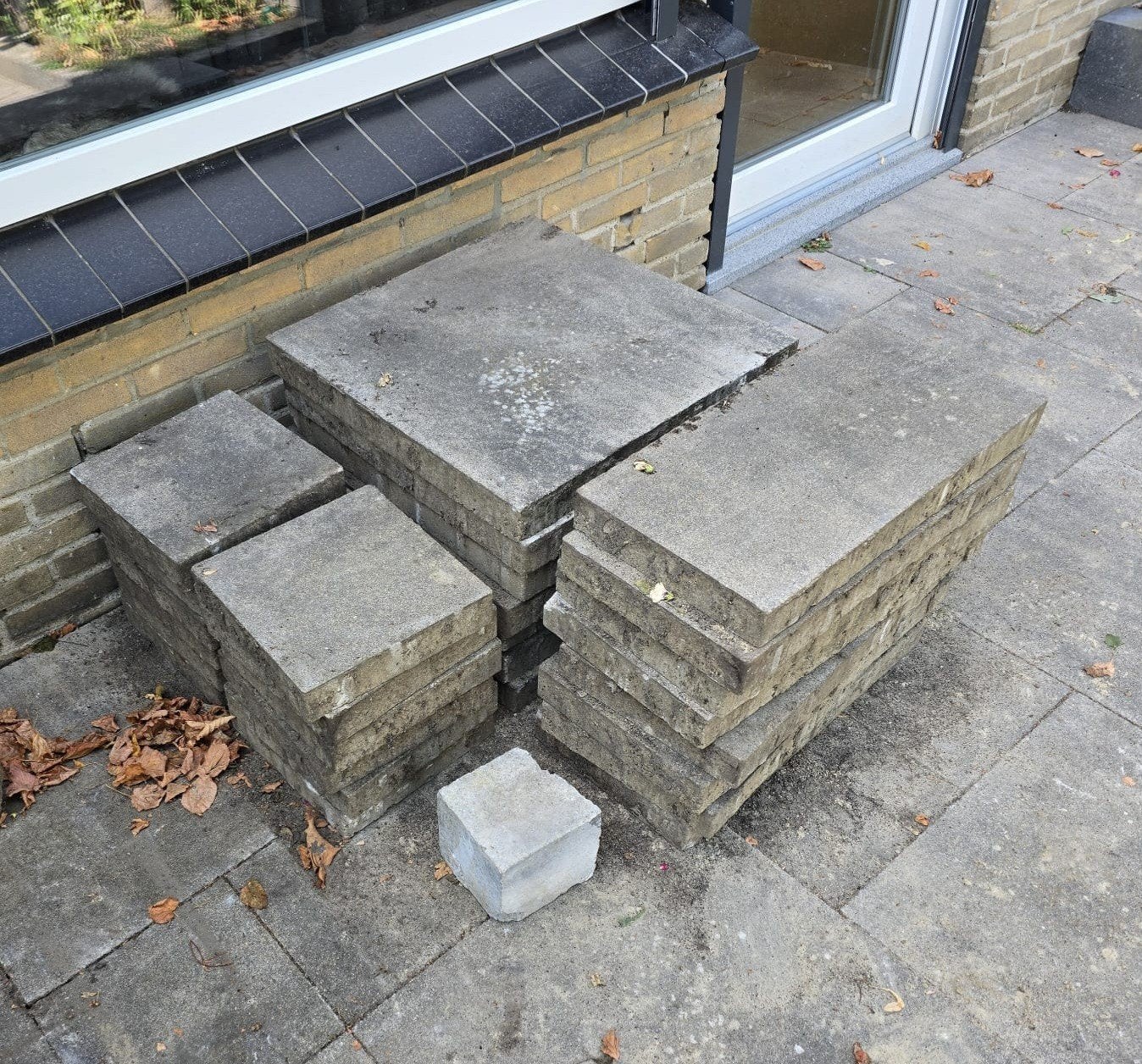 Tuintegels, Ophalen, Gebruikt, Beton, Terrastegels