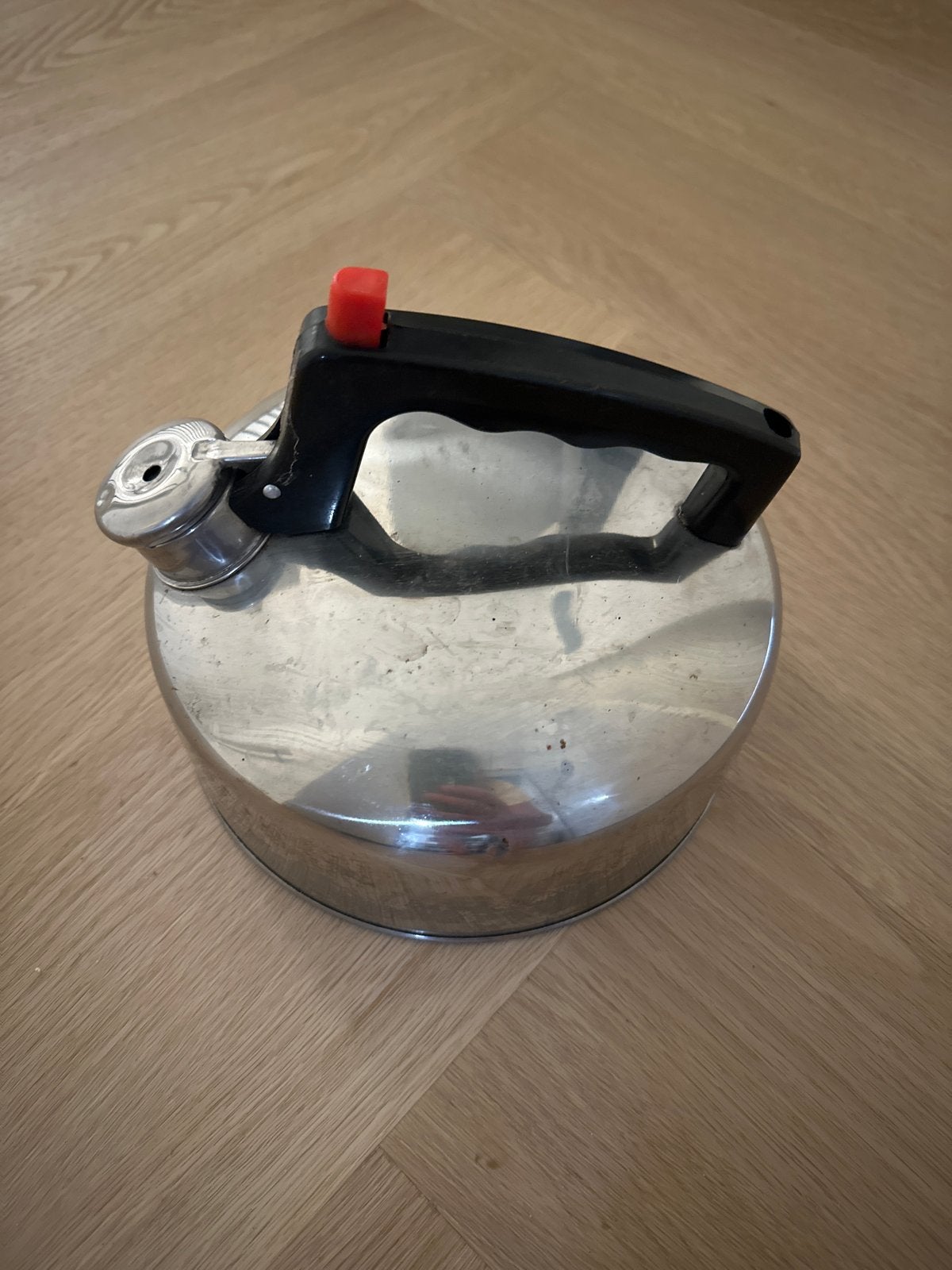 Vintage RVS fluitketel - Gebruikt, Ophalen of Verzenden, Gebruikt