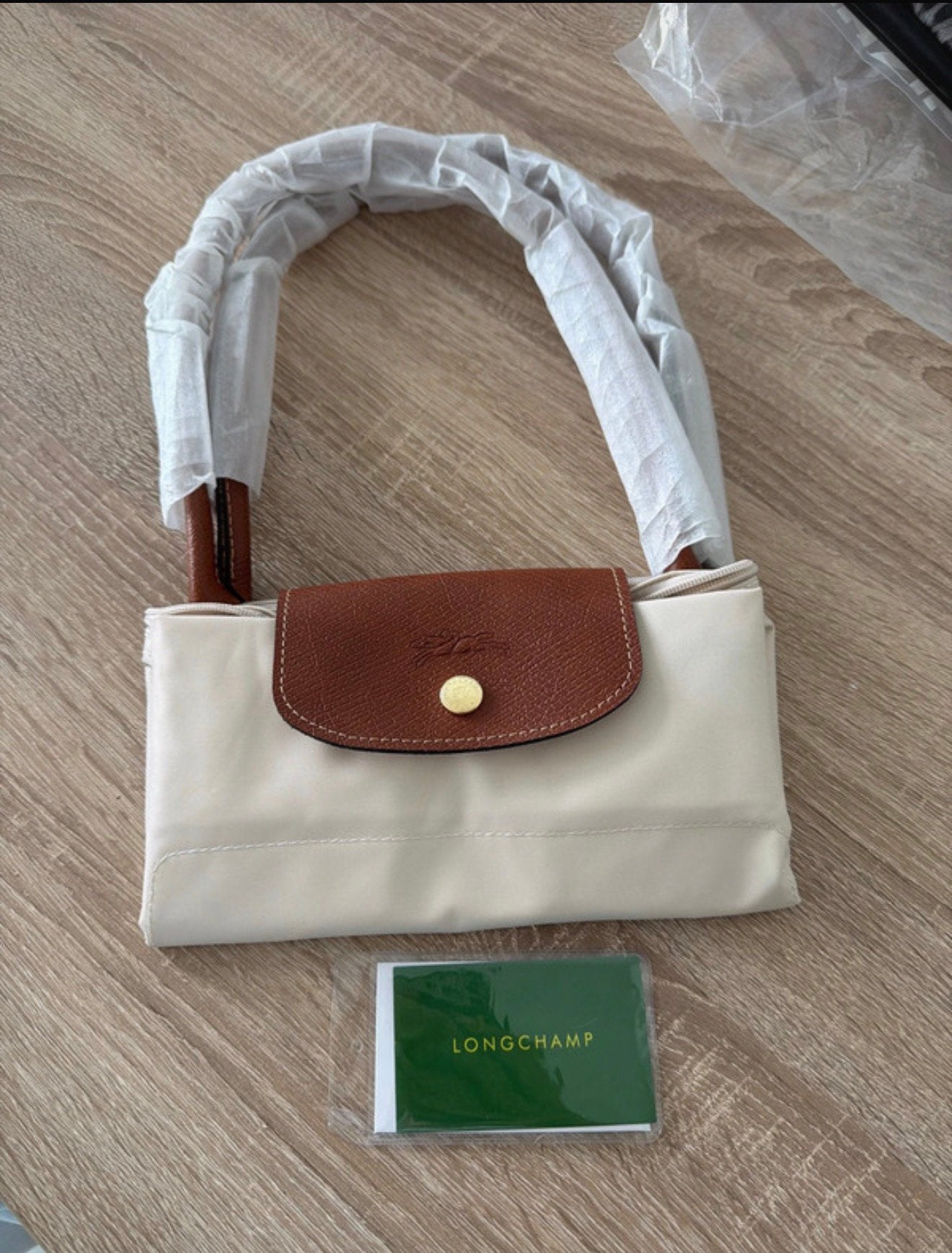 Longchamp Le Pliage Shopper M - Nieuw met labels, Ophalen of Verzenden, Nieuw, Beige, Shopper