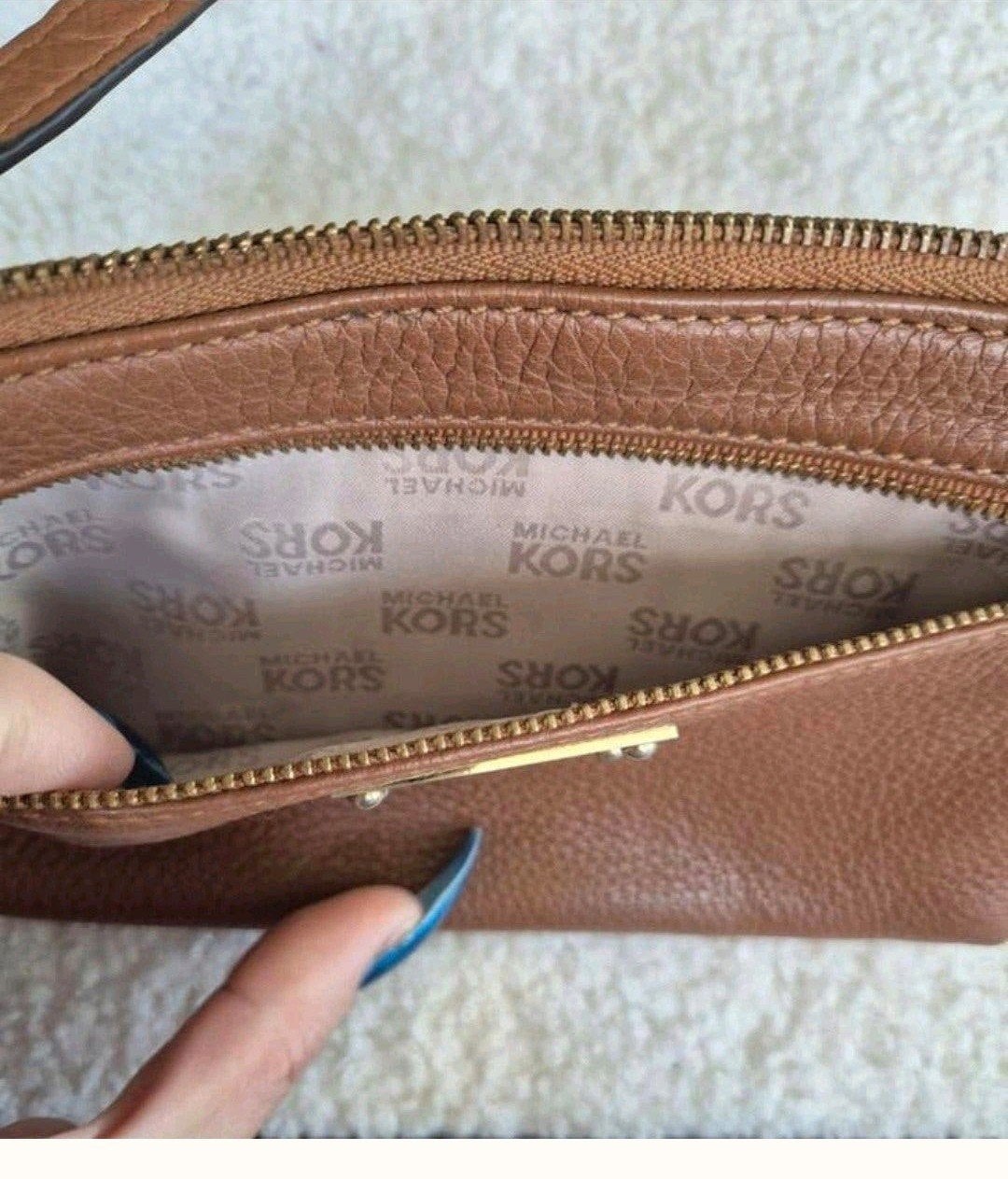 Origineel Michael Kors tas! Kleding, makeup, tassen, Ophalen of Verzenden, Gebruikt, Bruin, Schoudertasje
