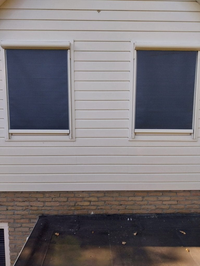 Screens zonwering buiten., Tuin en Terras, Gebruikt, Ophalen of Verzenden, Minder dan 250 cm, Minder dan 150 cm