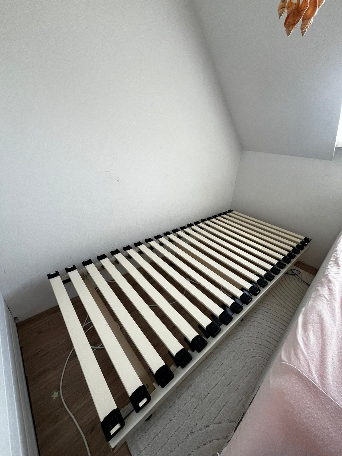 Gratis lattenbodem/bed, Ophalen, 90 cm, Eenpersoons, Wit