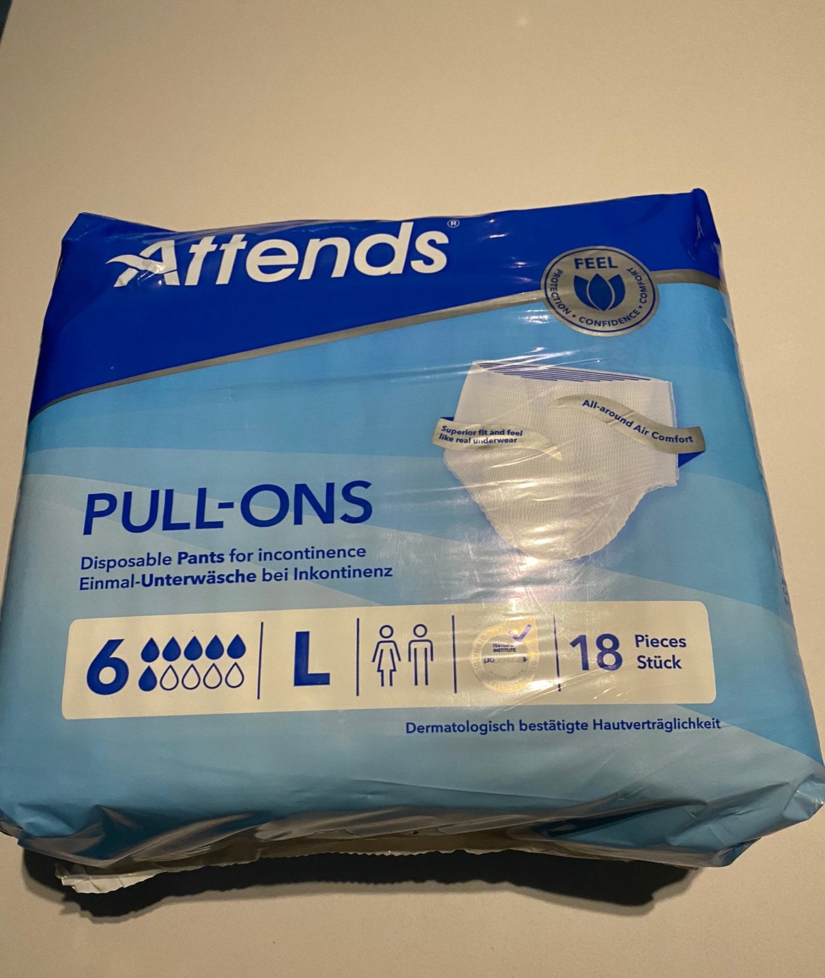 6 pakken Attends pull-ons 6 maat L, Ophalen of Verzenden, Nieuw