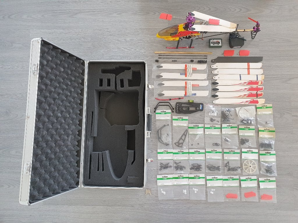 E-Sky Honey Bee King II RC helikopter set - metal upgrade, Gebruikt, RTF (Ready to Fly), Helikopter, Ophalen