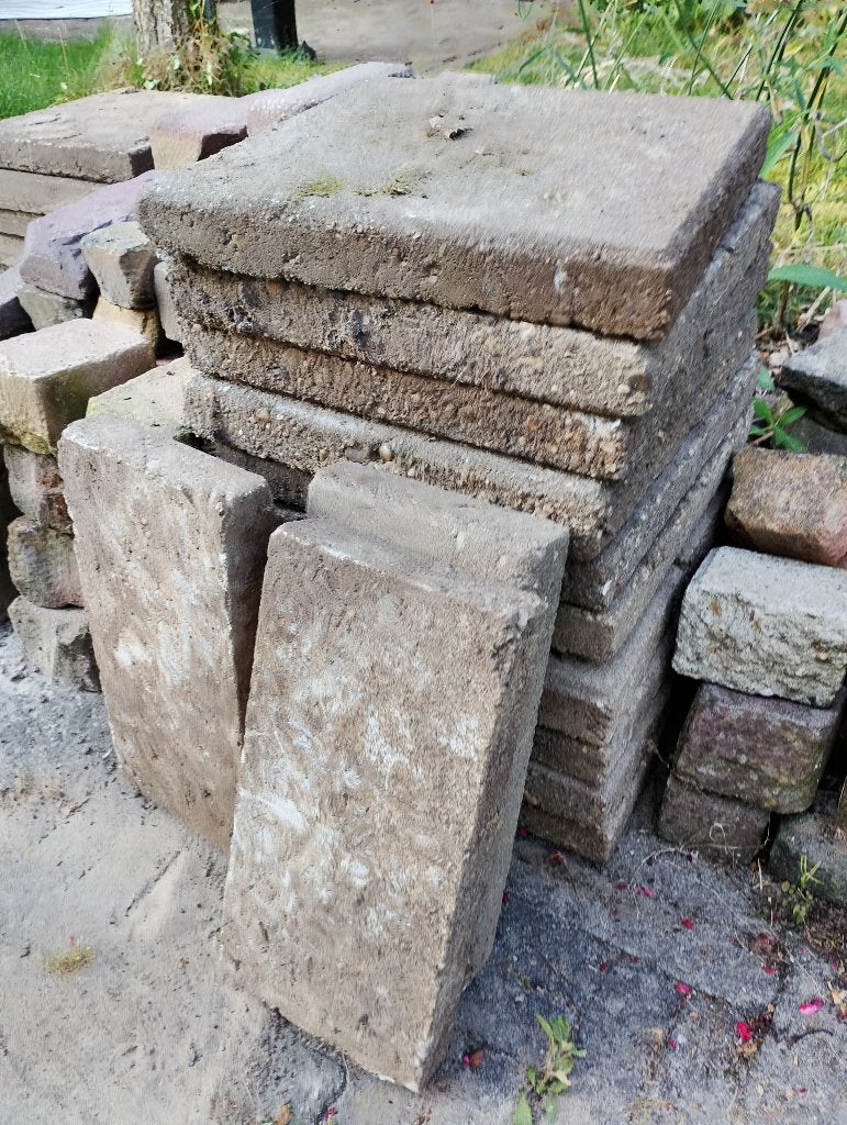 Stoeptegels gratis af te halen, Tuin en Terras, Ophalen, Gebruikt, Beton, Overige typen