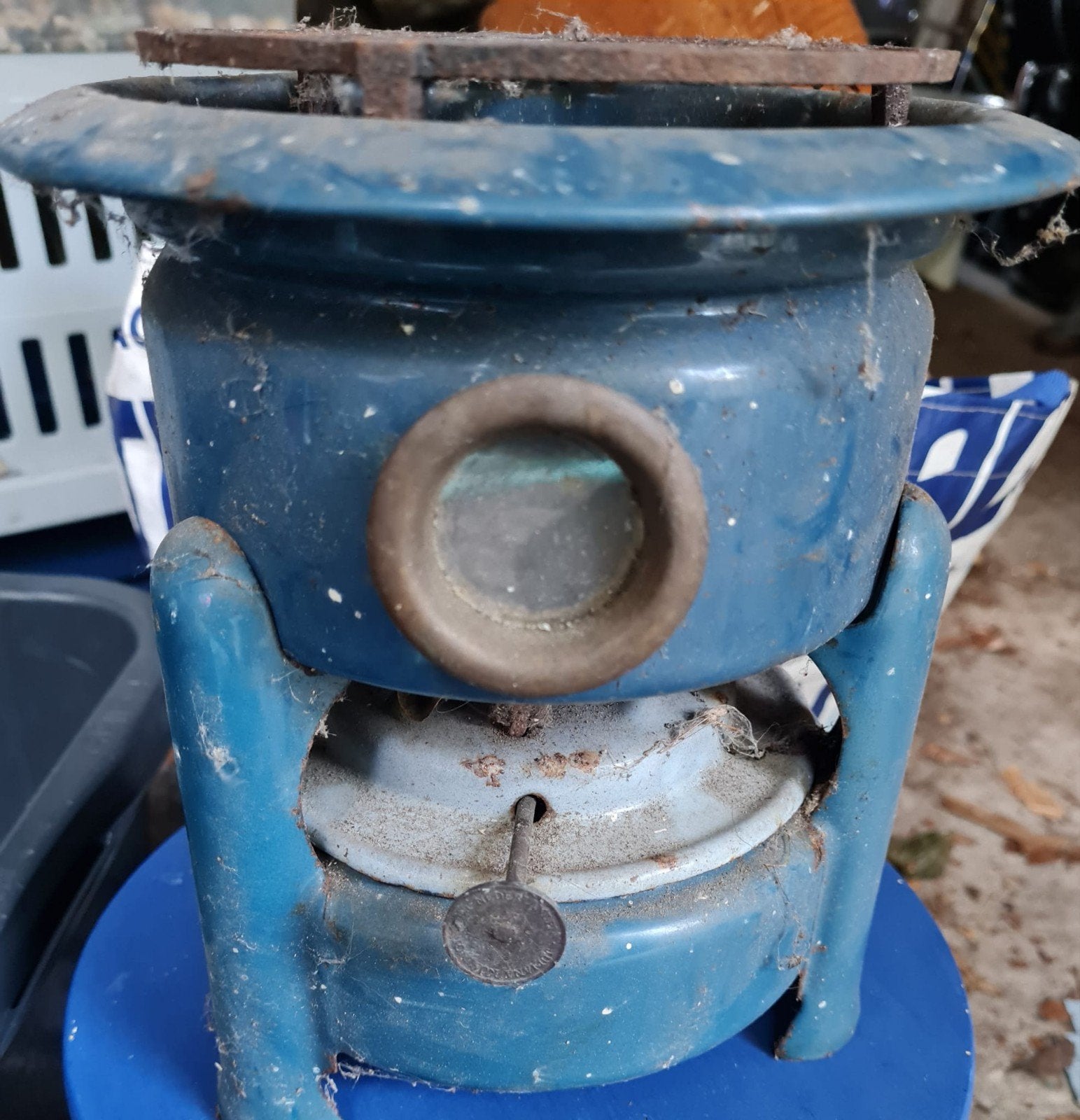 oud petroleumstel antiek, Ophalen