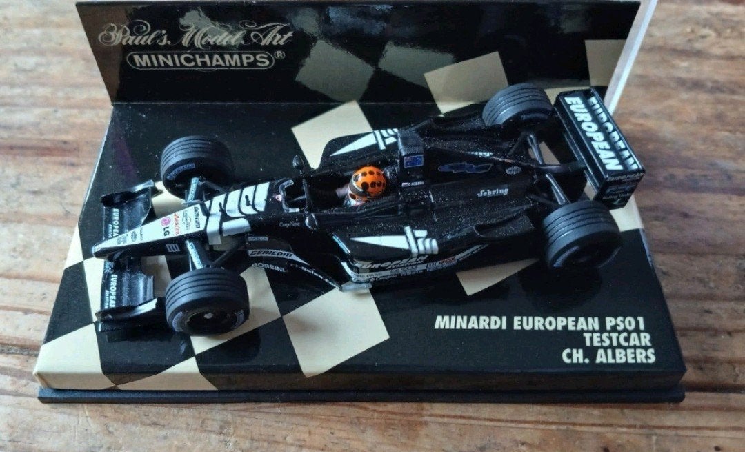 Minardi European PS01 Testcar Christiaan Albers Minichamps, Overige merken, Auto, 1:32 tot 1:50, Ophalen of Verzenden