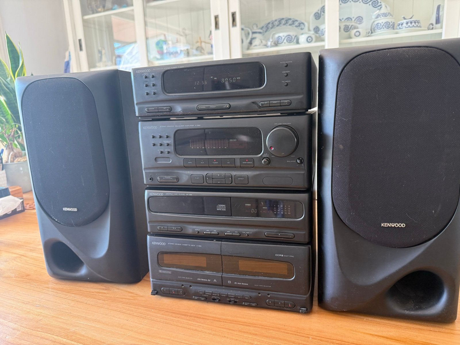 Kenwood UD50 stereotoren met losse componenten en speakers, Gebruikt, Cassettedeck, Losse componenten, Ophalen