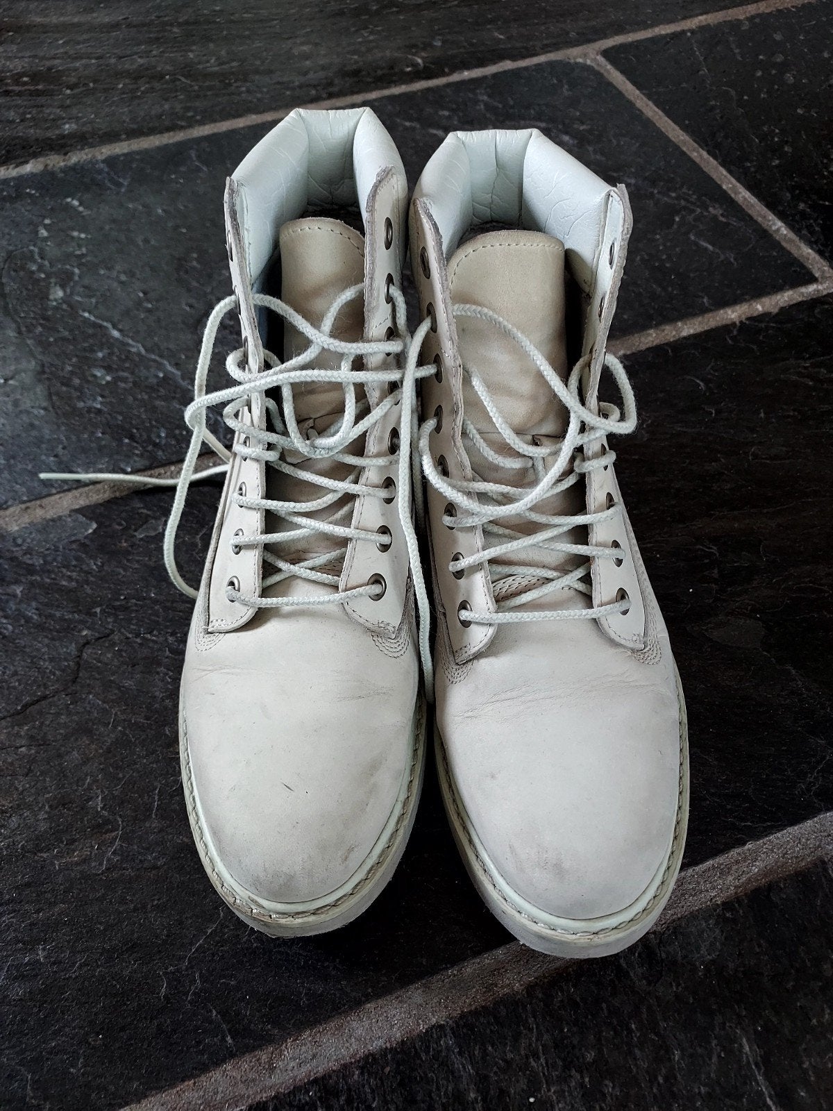 Witte Timberland schoenen/boots - Maat 36, Wit, Lage of Enkellaarzen, Ophalen of Verzenden, Timberland