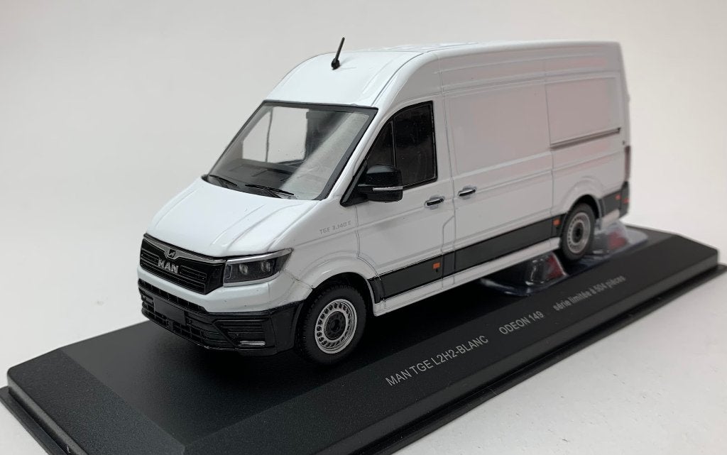 Odeon 1:43 MAN TGE Van L2H2 2020 wit, limited 504 pcs, Overige merken, -, Nieuw, Ophalen of Verzenden