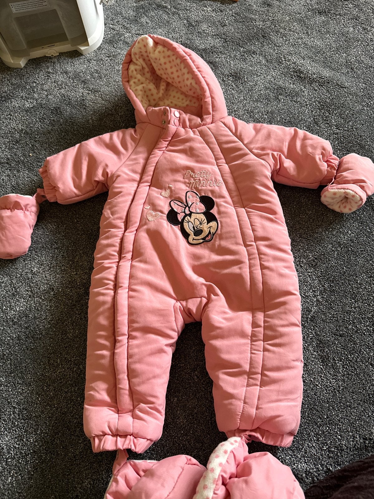Minnie Mouse Sneeuwpak Disney Baby - 6 maanden, Ophalen of Verzenden, Zo goed als nieuw, Meisje
