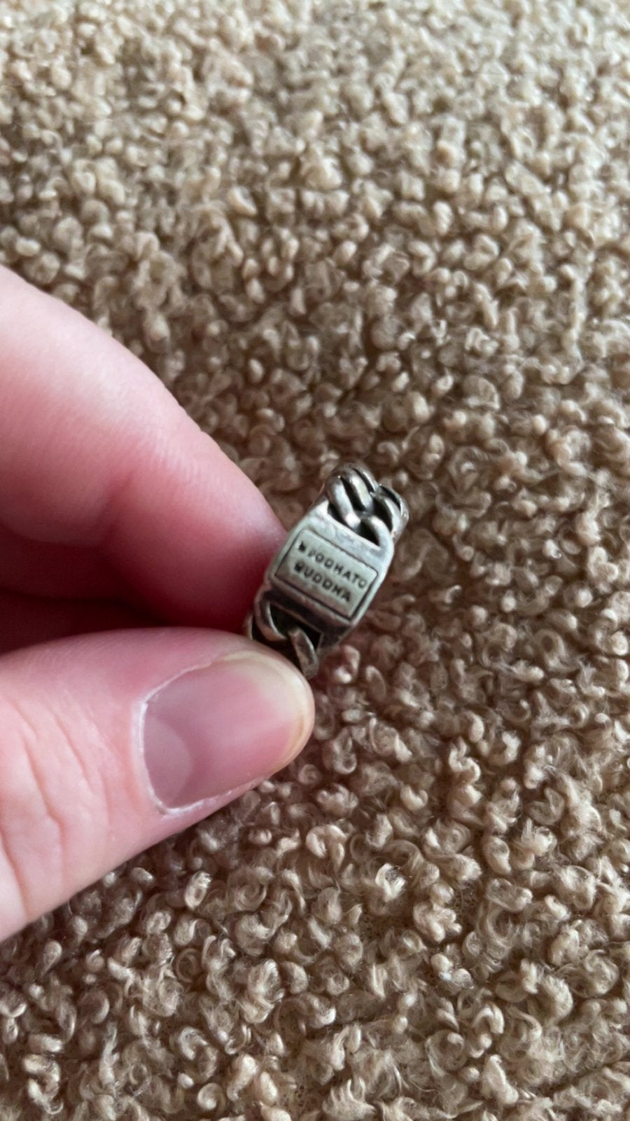 Buddha to Buddha Chain Ring Small (model 541) - Maat 16, Gebruikt, Ophalen of Verzenden, Kleiner dan 17, Dame of Heer