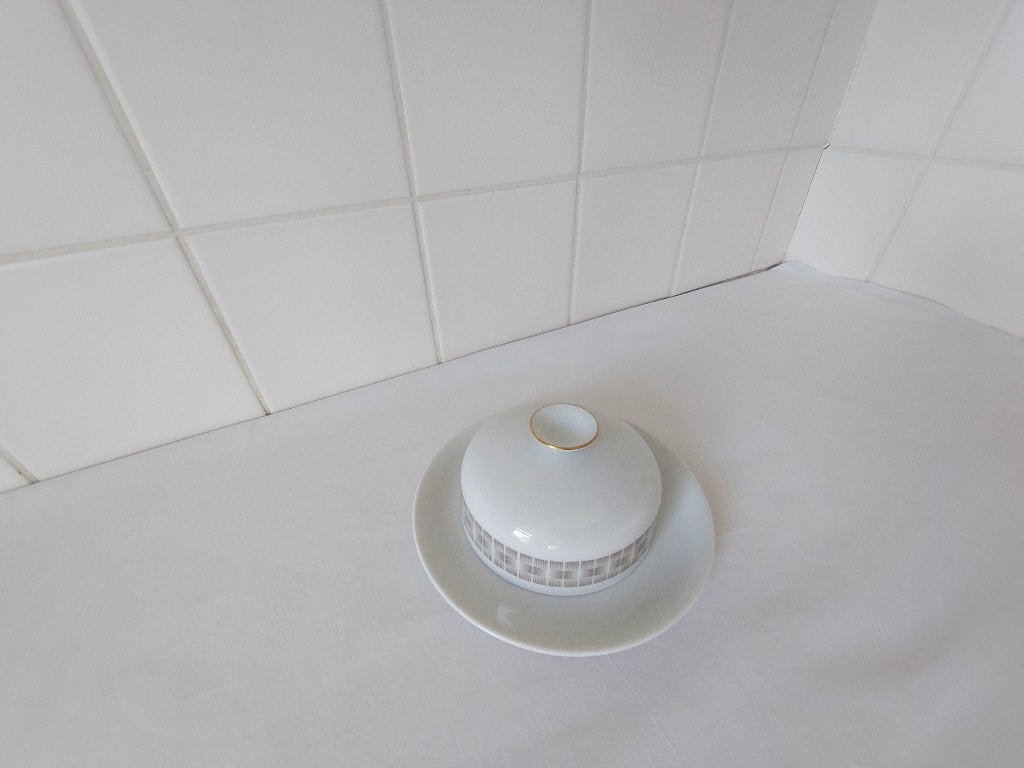 KPM Krister botervloot met deksel – gouddecor, Ophalen of Verzenden