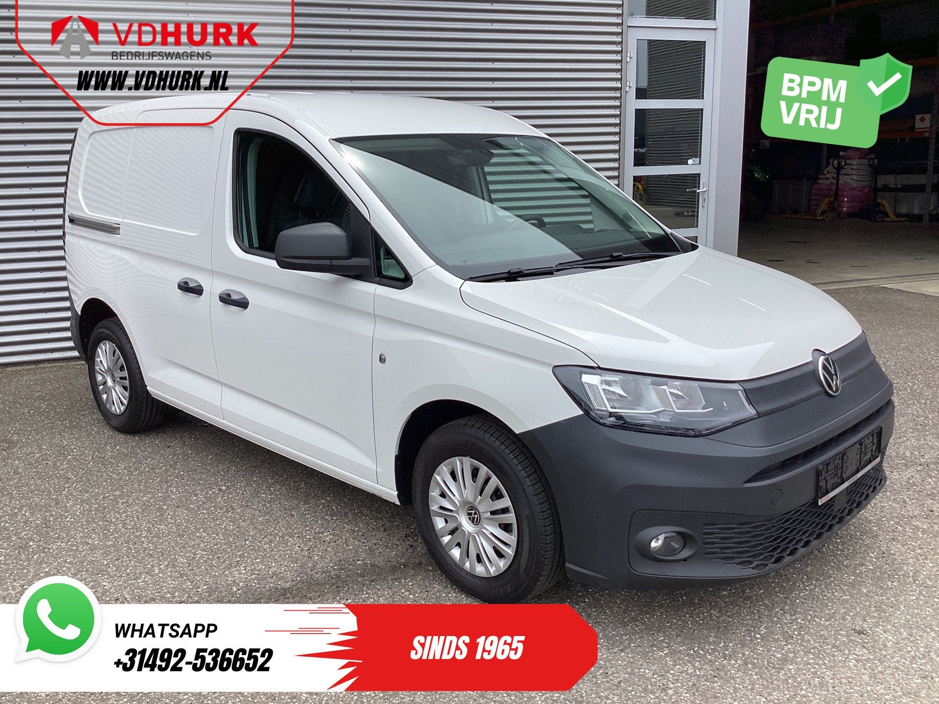Volkswagen Caddy Cargo 2.0 TDI 100 pk Omvormer/ Sortimo/ Cru, Gebruikt, 4 cilinders, Volkswagen, Wit