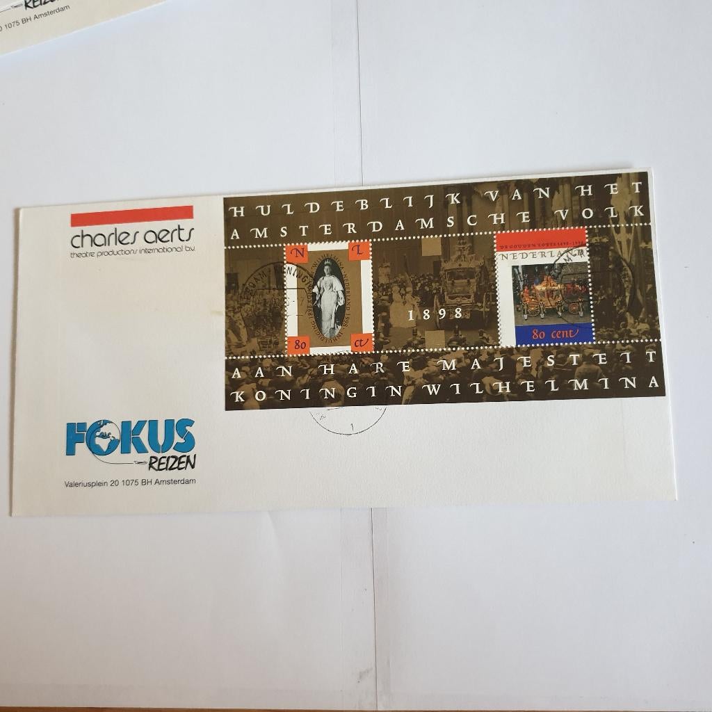 2247 nederland 1e dagstempel hulde van het volk1998, Verzenden