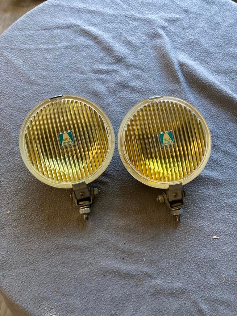 Oldtimer 2 Hella mistlampen type 140, Auto-onderdelen, Verlichting, Ophalen of Verzenden, Gebruikt
