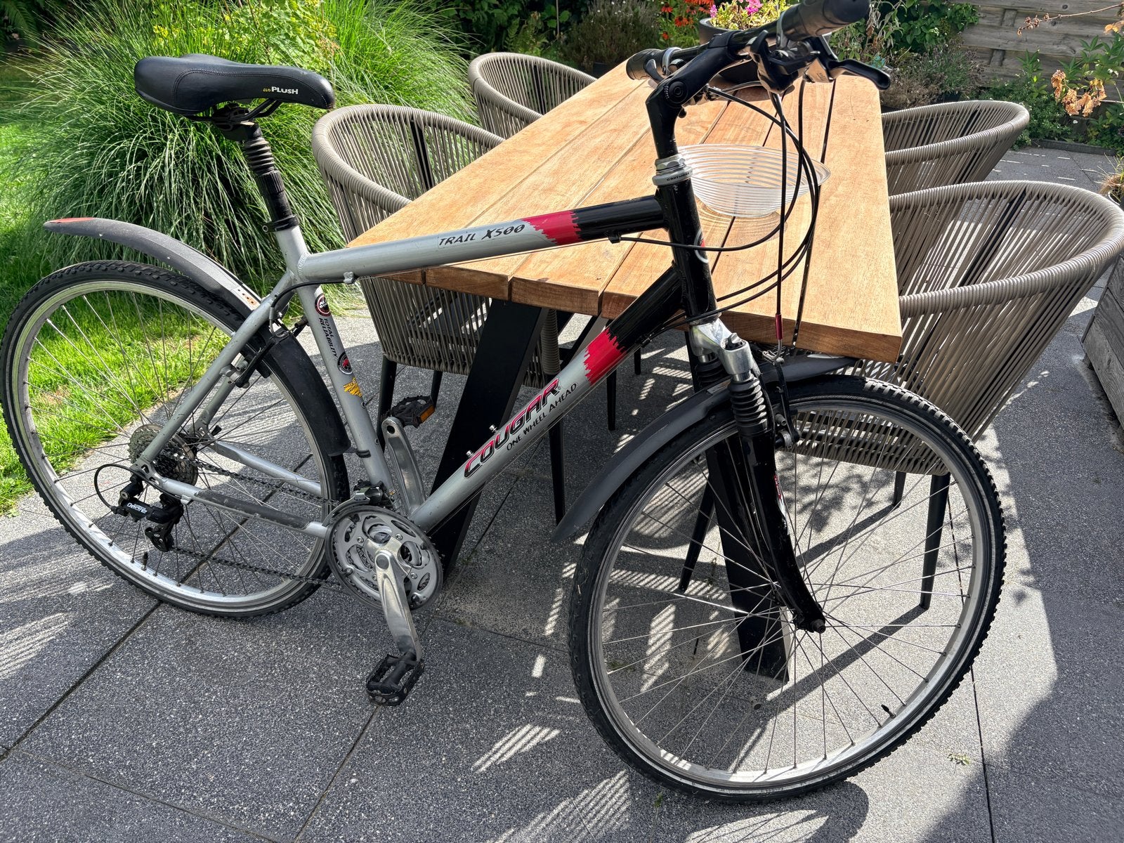 Cortina Trail X500 sportfiets - Gebruikt, Fietsen en Brommers, Fietsen | Dames | Damesfietsen, Velgrem, Versnellingen, Ophalen