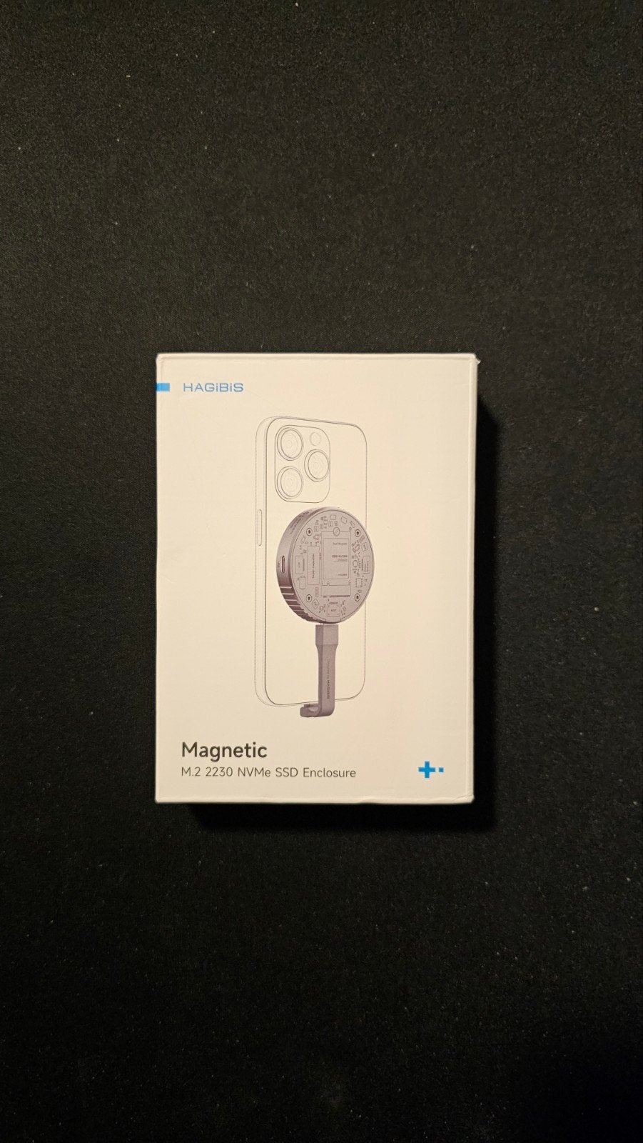 Hagibis MC100 Pro M.2 NVMe SSD-behuizing met Magsafe, Ophalen of Verzenden, Zo goed als nieuw, Telefoonhanger of Accessoire, Apple iPhone