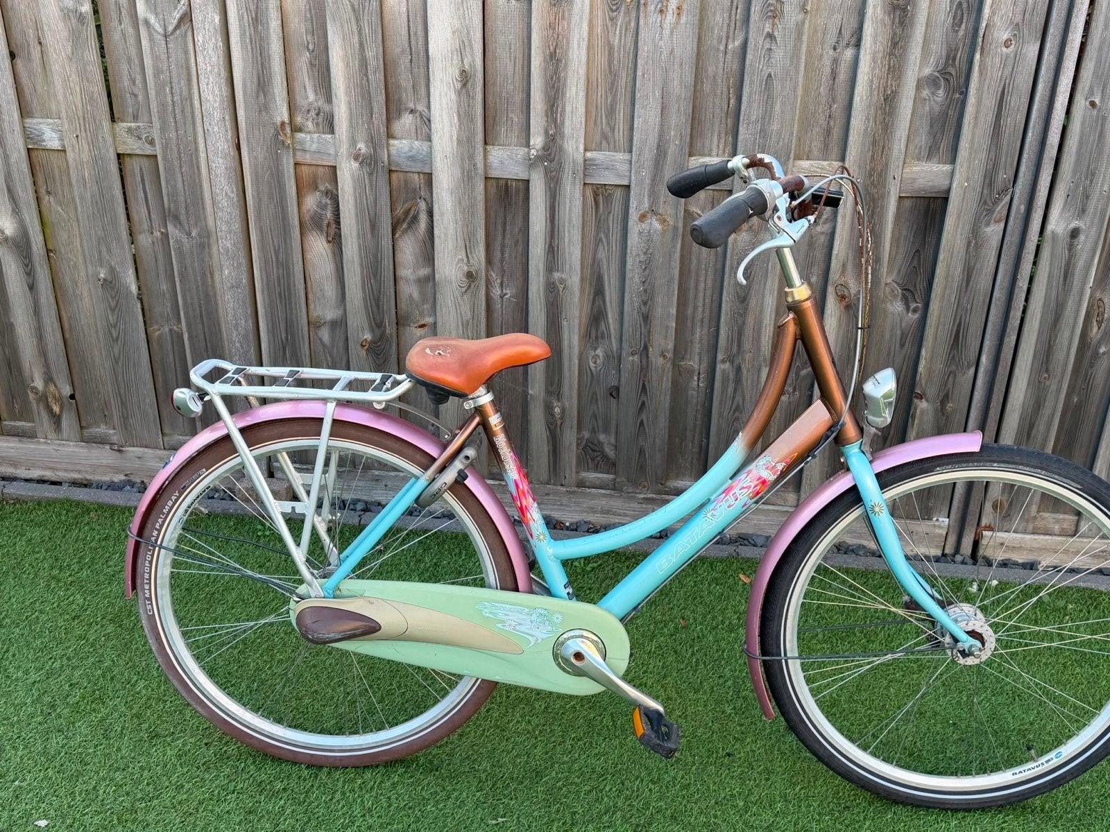 Batavus damesfiets, frame 50 cm, 3 versnellingen, Ophalen, Terugtraprem, Gebruikt, Versnellingen