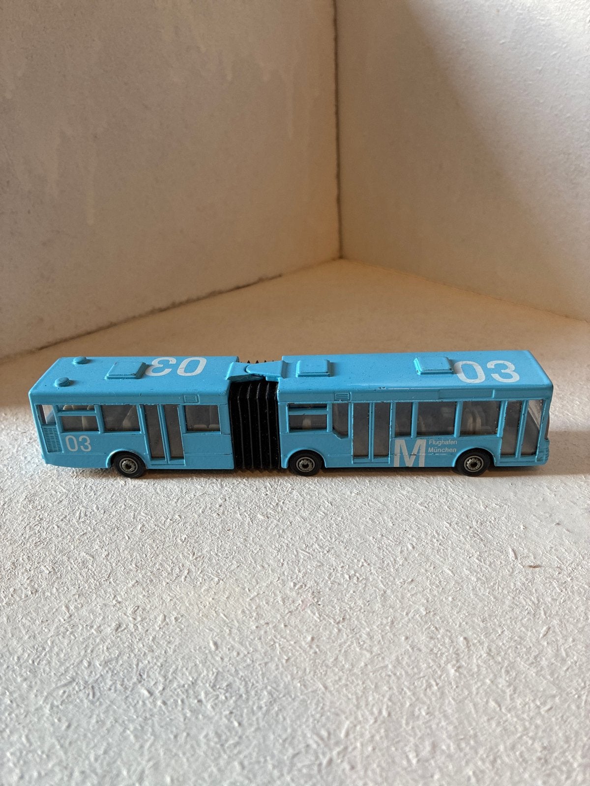 Siku gelede bus 1:87 - Blauw (München), Ophalen of Verzenden, Gebruikt