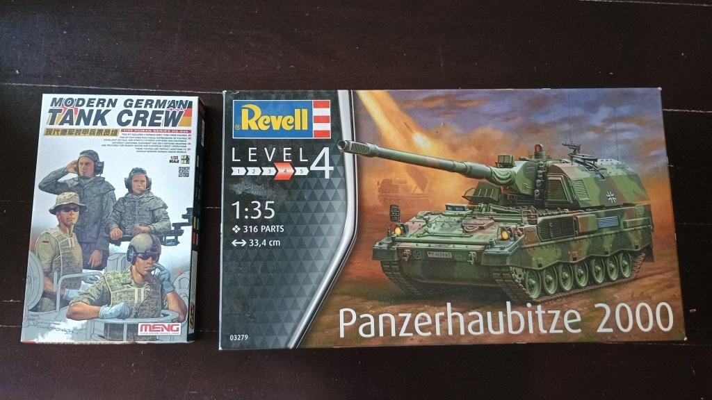 Revell Panzerhaubitze 2000 + Meng modern German tank crew, Hobby en Vrije tijd, Modelbouw | Auto's en Voertuigen, Tank, Nieuw