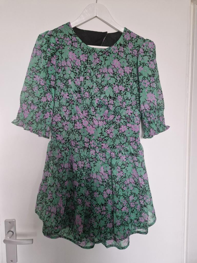 Korte playsuit met bloemenprint / loavies / M, Maat 38/40 (M), Ophalen of Verzenden, Boven de knie, Groen