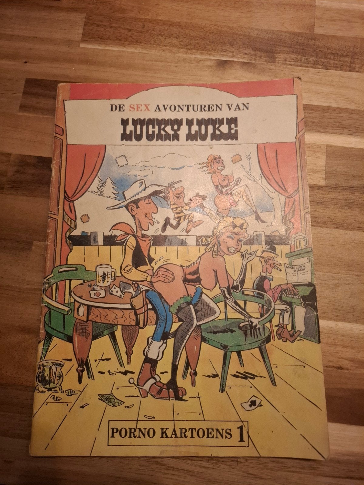 ... avonturen van lucky luke, Eén stripboek, Ophalen of Verzenden, Gelezen