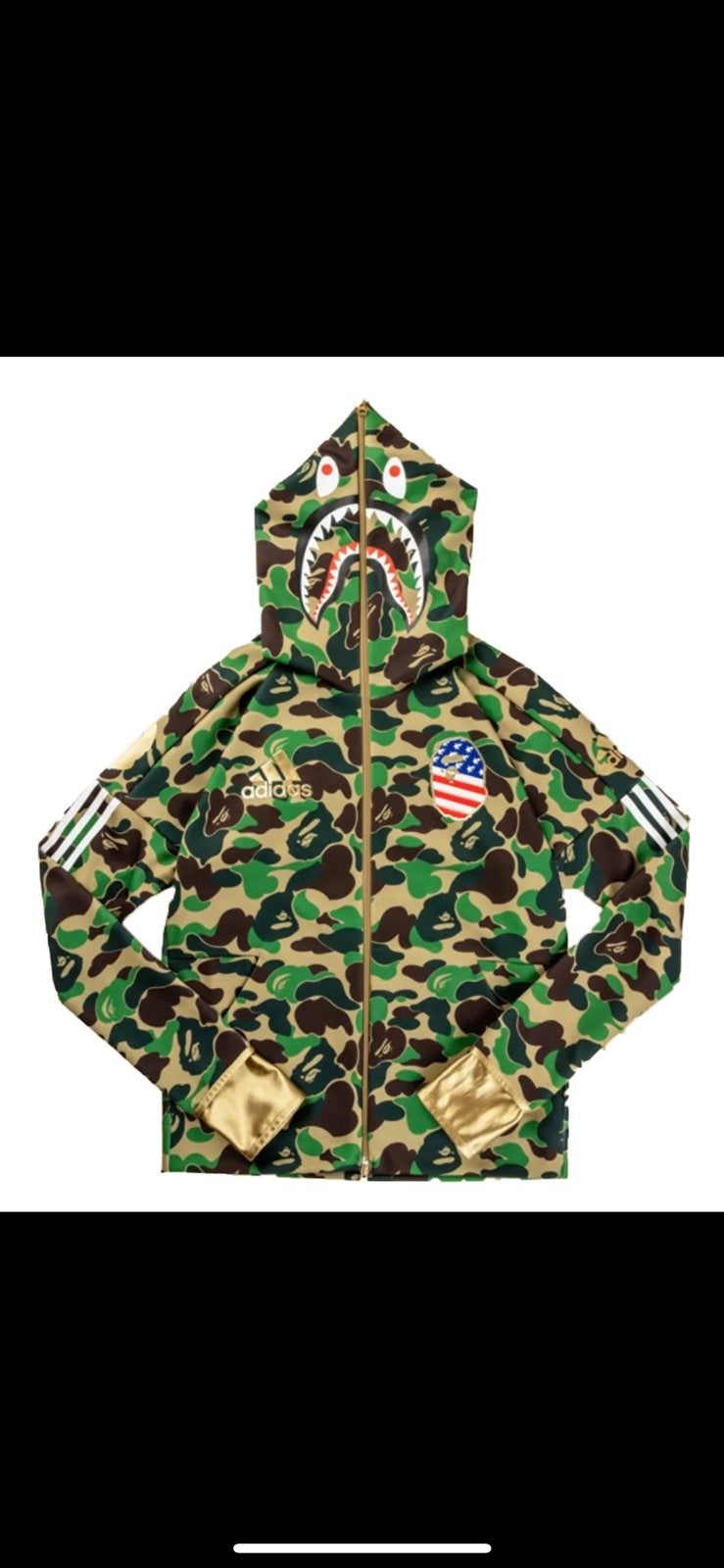 adidas x BAPE Camo Shark Full Zip Hoodie, Ophalen of Verzenden, Nieuw, Maat 46 (S) of kleiner