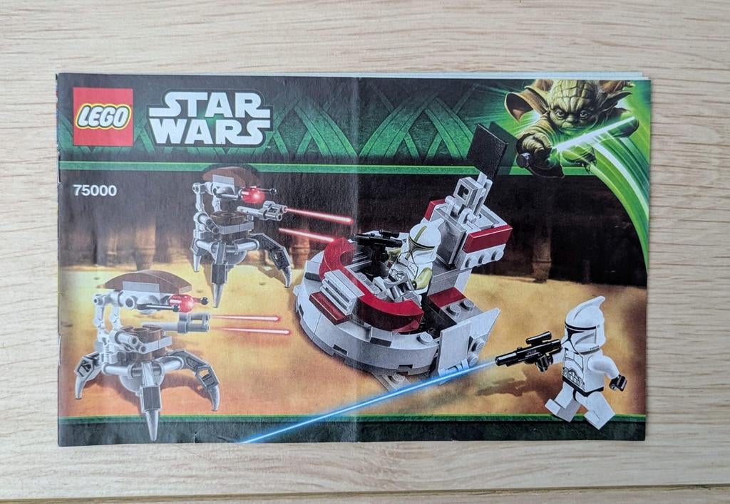 LEGO Star Wars - Clone Troopers 75000 instructieboekje, Gebruikt, Star Wars, Lego, Accessoire