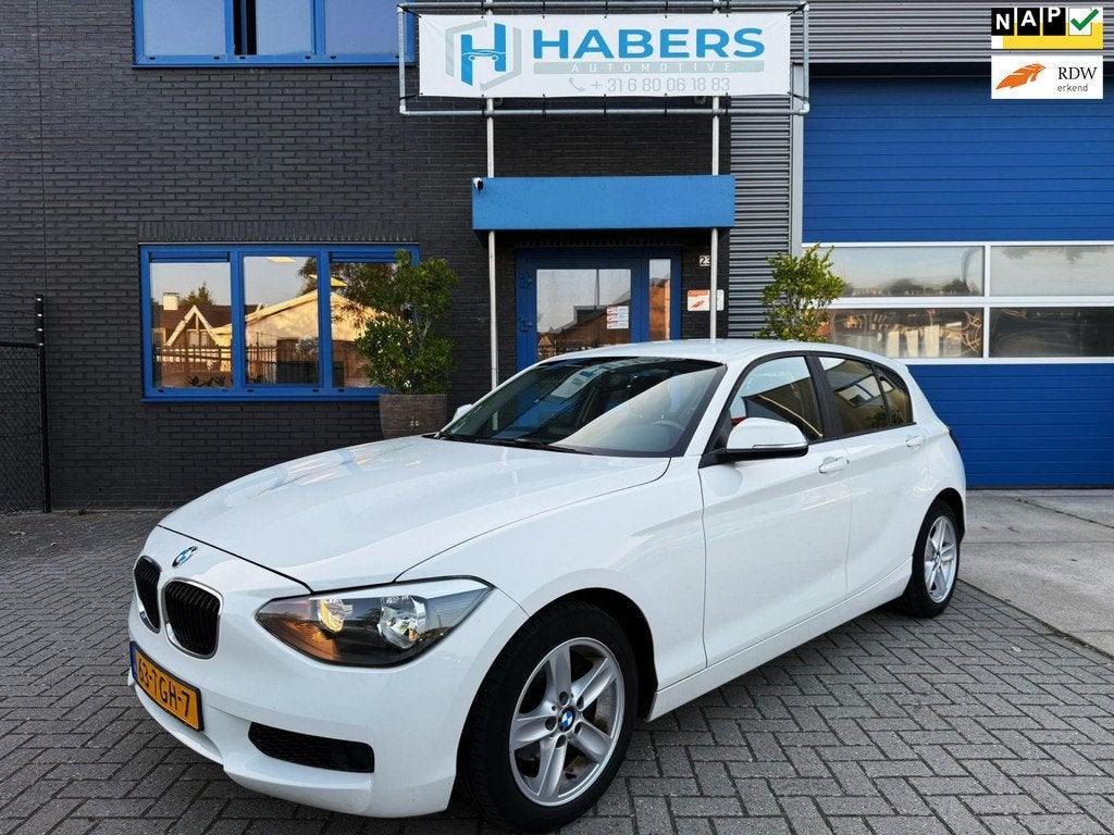 BMW 1-serie 116i 136PK|Origineel NL|limit|Airco|Start/Stop|B, 1-Serie, Euro 5, Gebruikt, Zwart