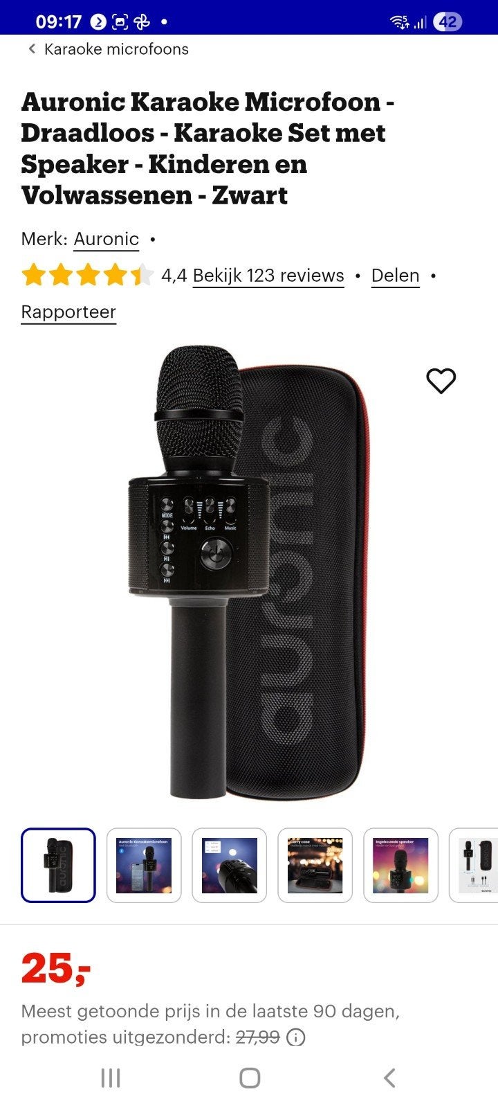 Auronic Karaoke Microfoon Draadloos - Ongebruikt, Ophalen