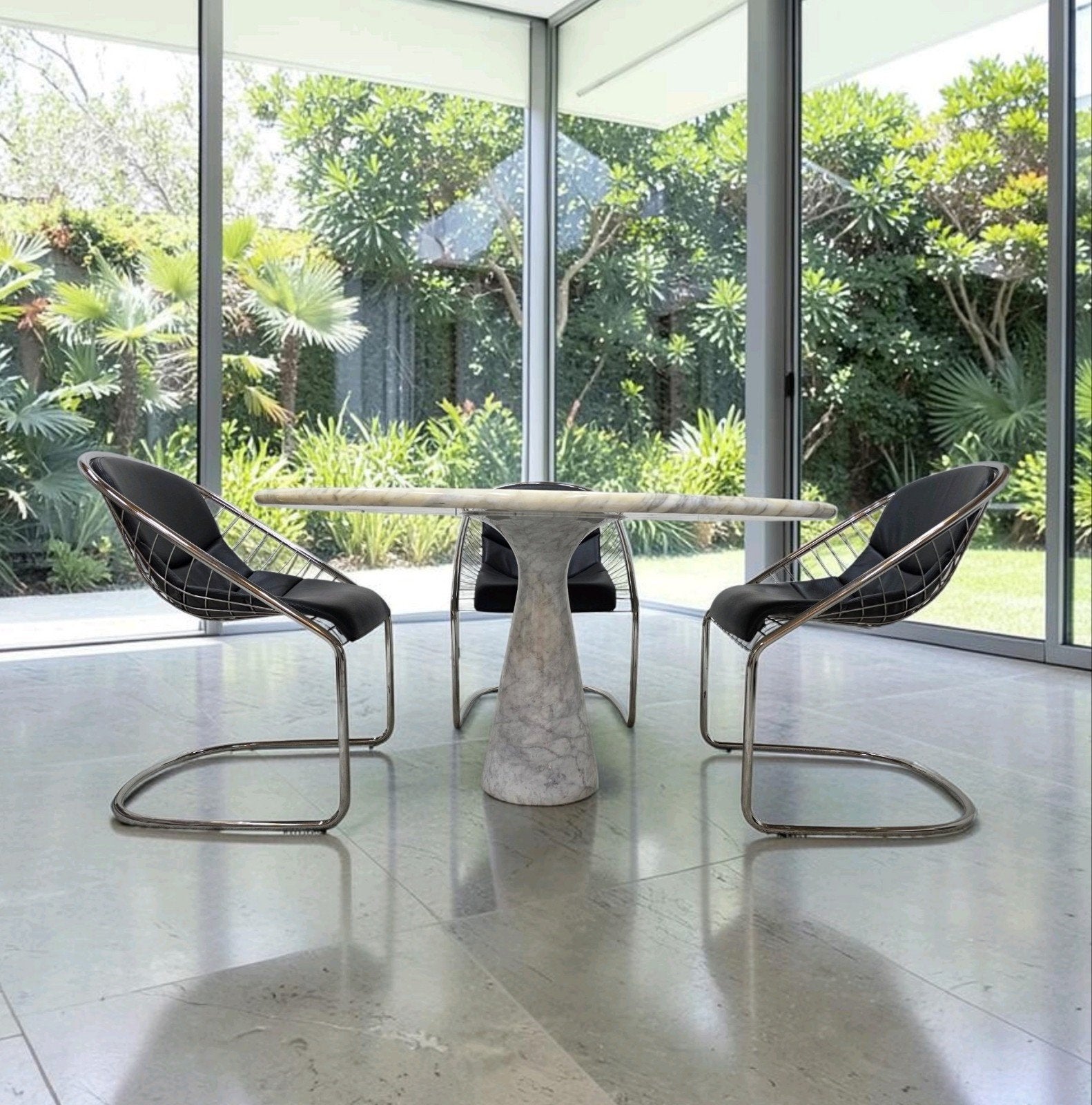 Minotti Cortina design eetkamerstoel 4x Gordon Guillaumier, Huis en Inrichting, Ophalen of Verzenden