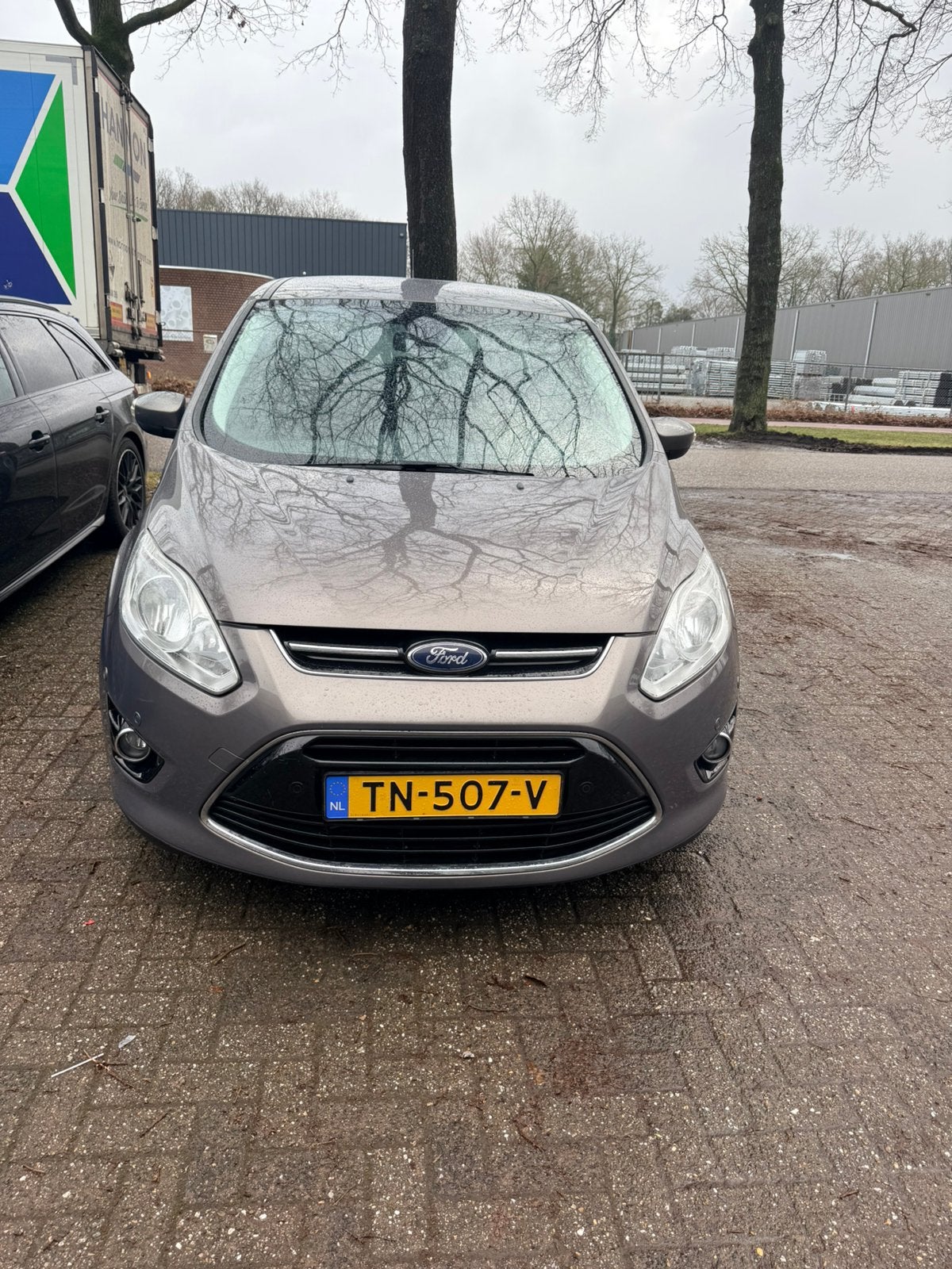 Ford C-Max 1.0 Titanium plus 92KW 2014 Grijs, Voorwielaandrijving, 125 pk, 1200 kg, Handgeschakeld