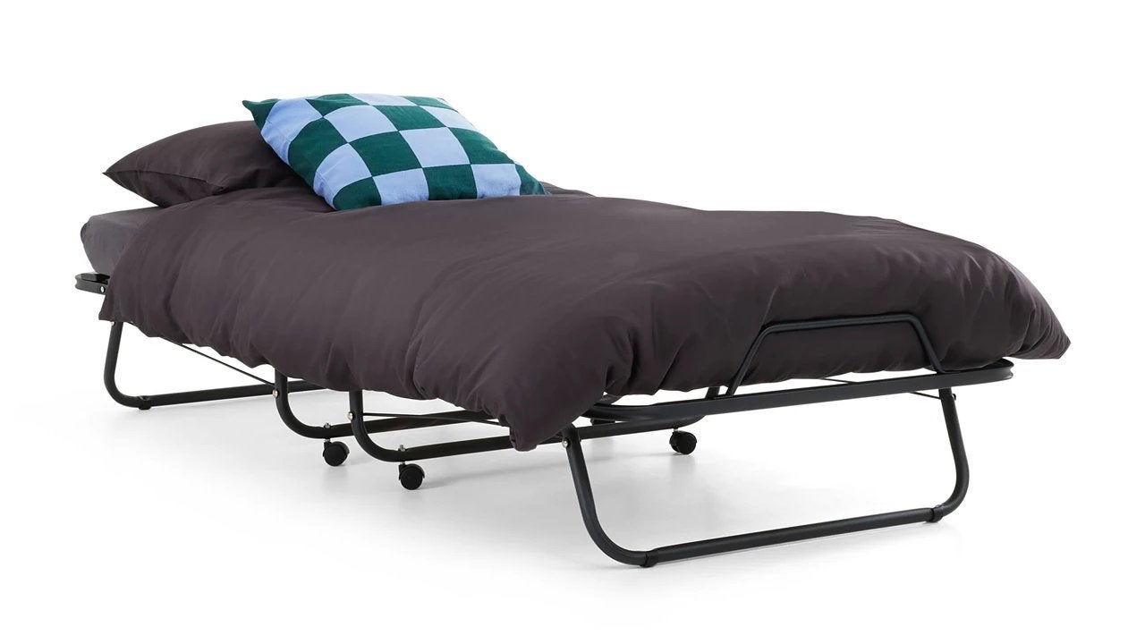 Vouwbed Migliore van BeterBed - Eenpersoons, grijs metaal, Ophalen, 90 cm, Eenpersoons, Zo goed als nieuw