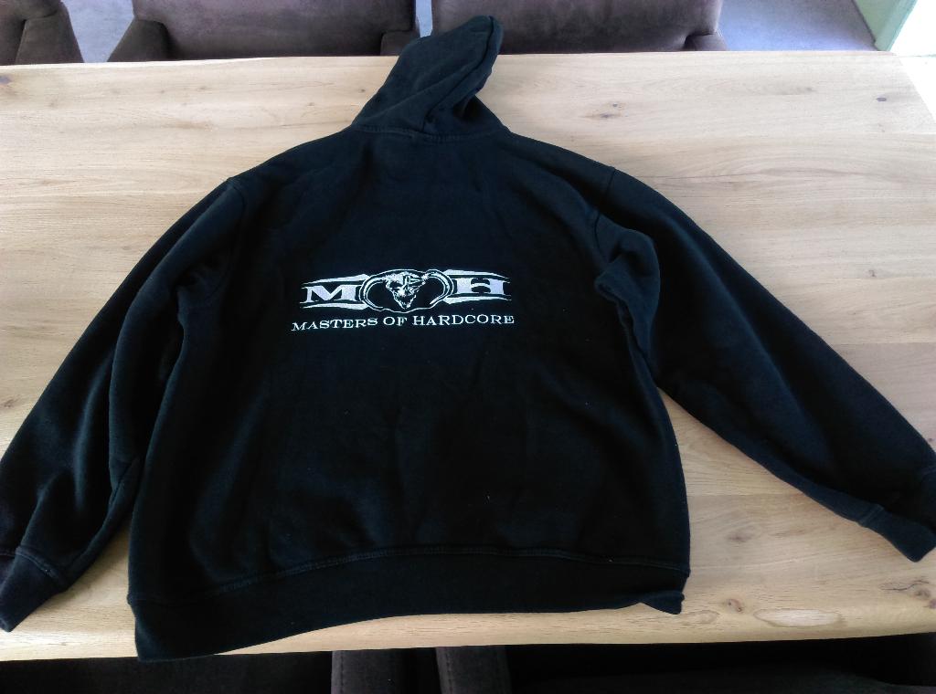 trui hoodie masters of hardcore MOH, Kleding | Heren, Ophalen of Verzenden, Zo goed als nieuw, Maat 52/54 (L), Zwart
