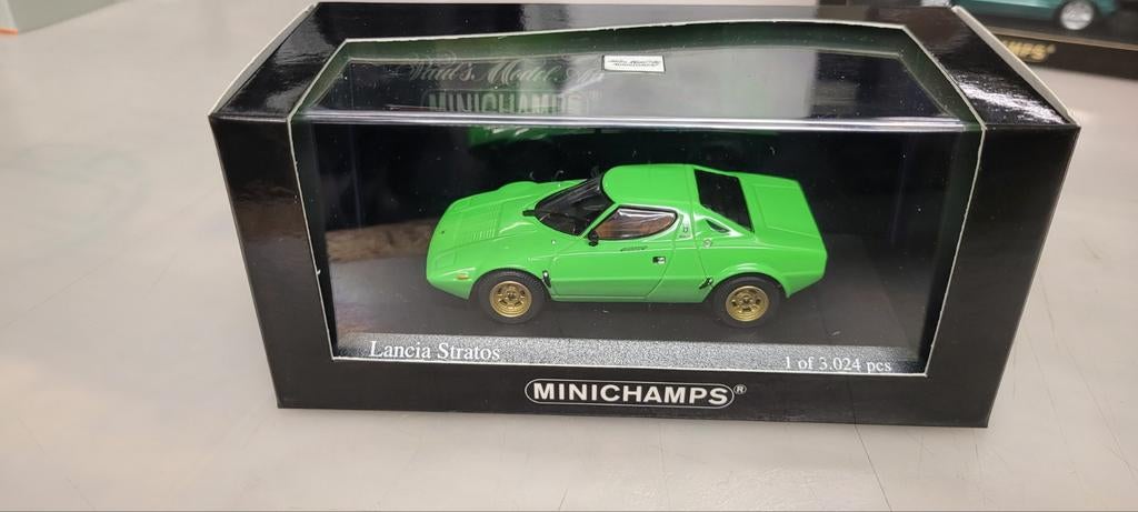 Minichamps 1974 Lancia Stratos, Hobby en Vrije tijd, Modelauto's | 1:43, Ophalen of Verzenden, Zo goed als nieuw, Auto, MiniChamps
