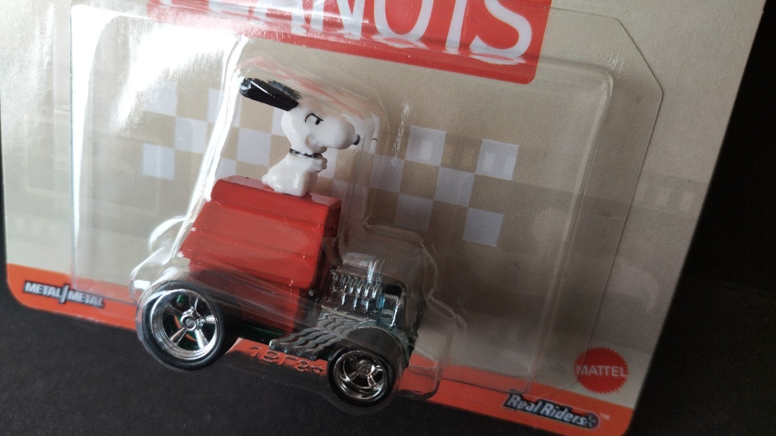 Snoopy Peanuts Hotwheels Premium Real riders Pol, Auto, Verzenden, Nieuw, M