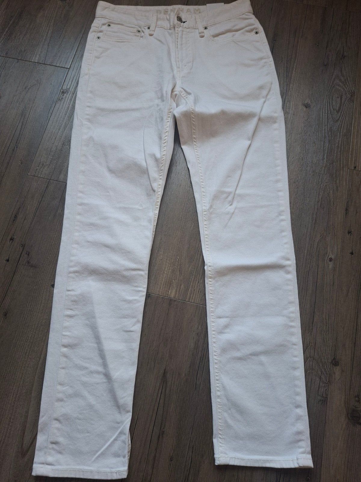 DENHAM Razor slimfit jeans W30 L32 WIT, Wit, Nieuw, W32 (confectie 46) of kleiner, Ophalen of Verzenden