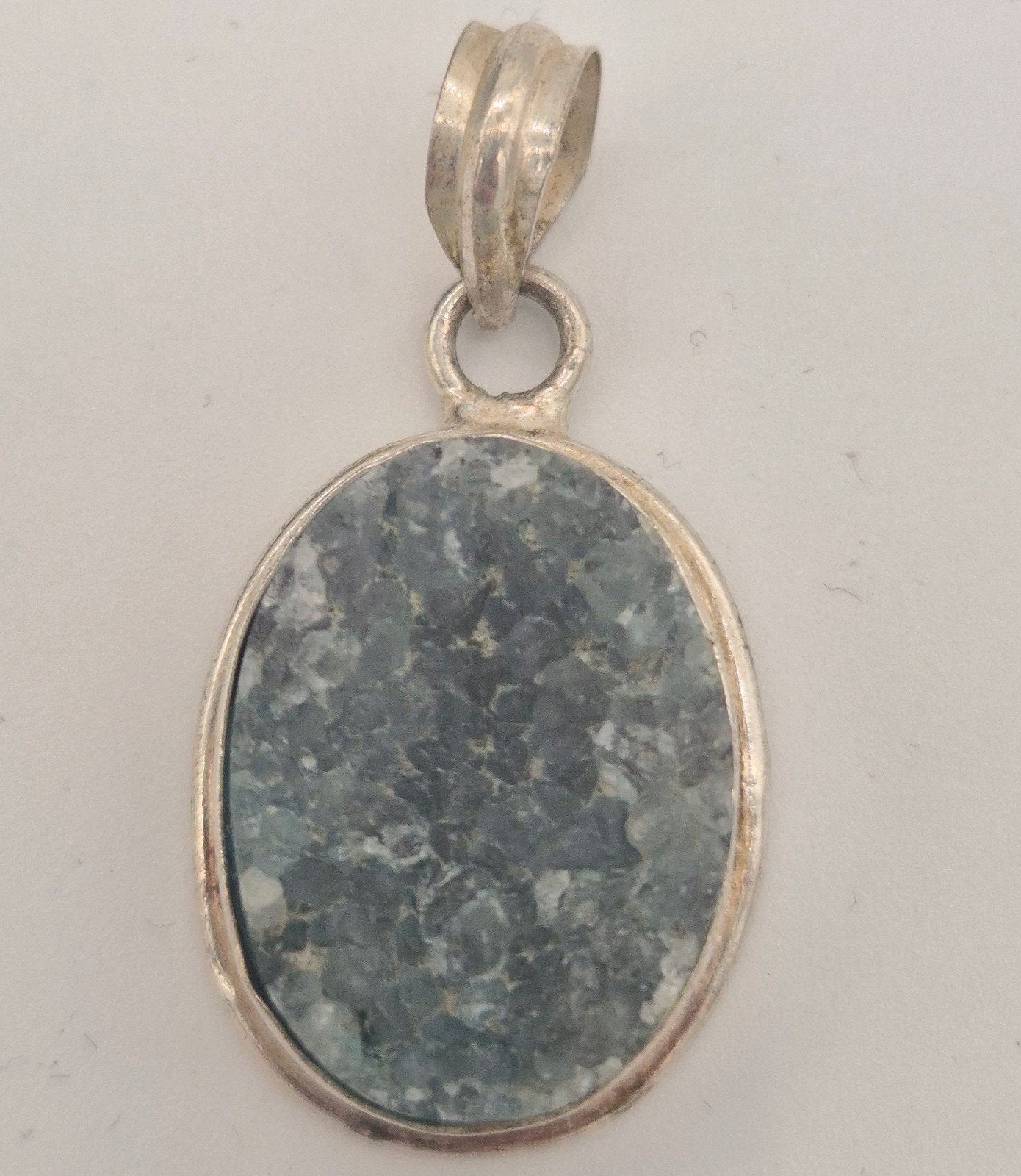 Zilveren Hanger met Blauwe Steen, Gebruikt, Met edelsteen, Zilver, Verzenden