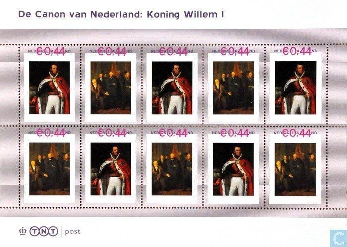 Postzegels Canon van Nederland: Koning Willem I, Postzegels en Munten, Postzegels | Nederland, Ophalen of Verzenden, Na 1940, Postfris