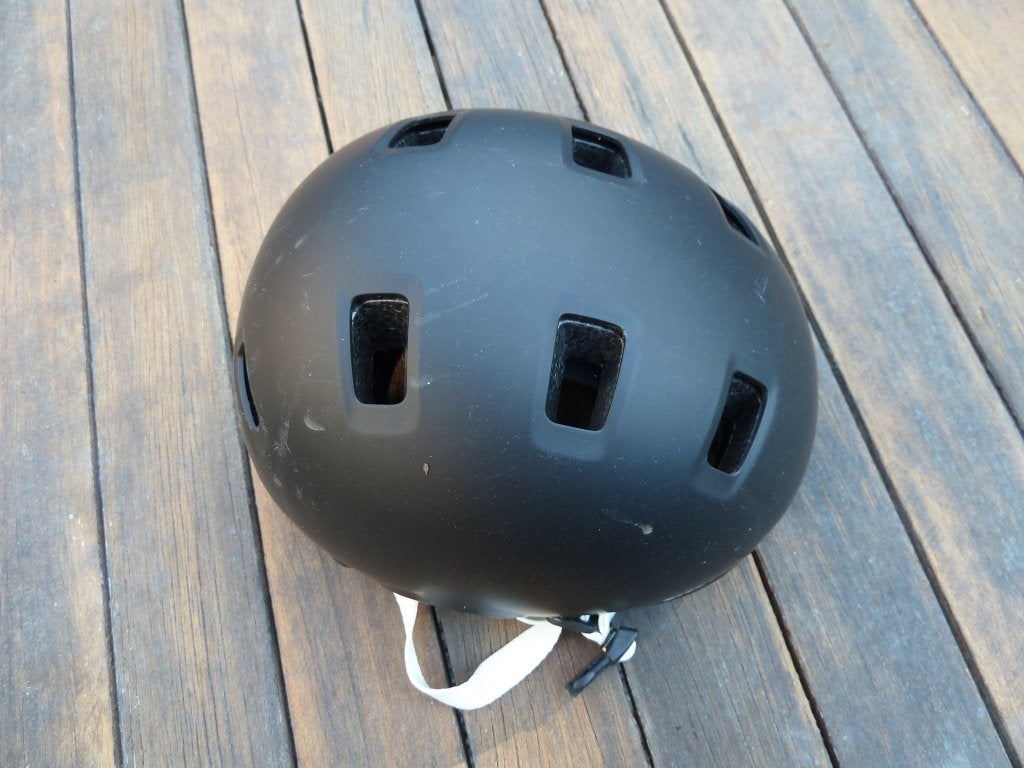 zwarte helm 52-55 cm, Ophalen, Gebruikt, Bescherming