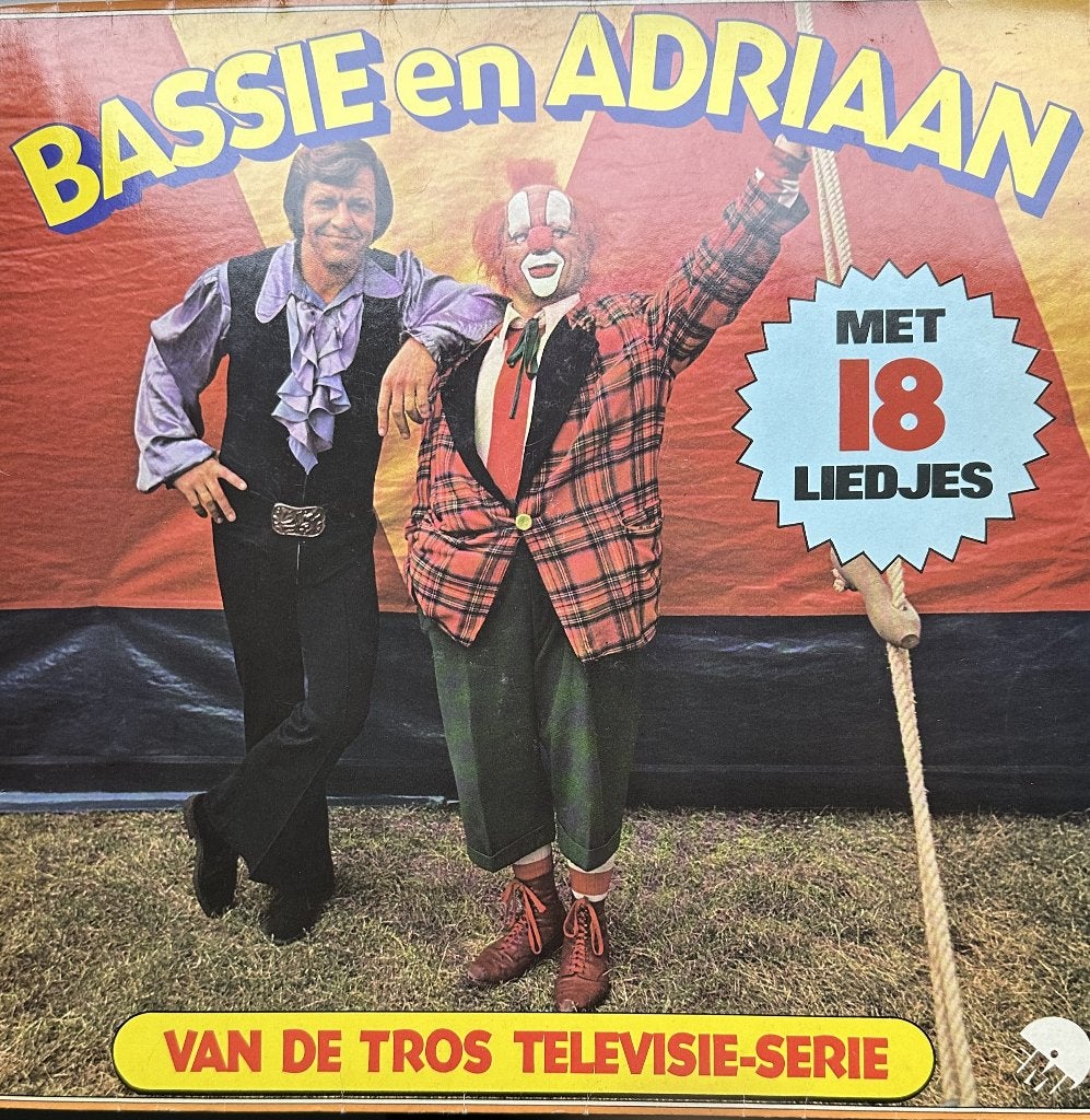 Bassie & Adriaan Van de Tros televisie serie  LP Met 18, Cd's en Dvd's, Verzenden, Zo goed als nieuw, LP